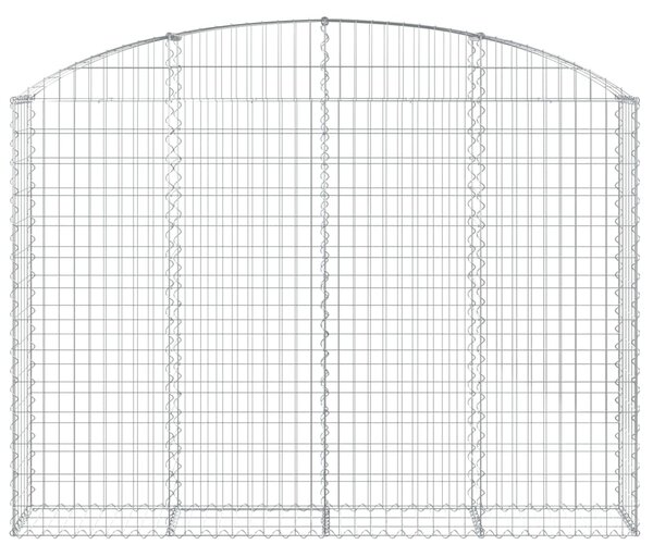 VidaXL Συρματοκιβώτιο Τοξωτό 200x30x140/160εκ. από Γαλβανισμένο Χάλυβα