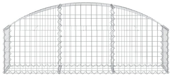 VidaXL Συρματοκιβώτιο Τοξωτό 150x30x40/60εκ. από Γαλβανισμένο Χάλυβα