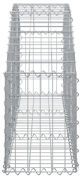 VidaXL Συρματοκιβώτιο Τοξωτό 150x30x40/60εκ. από Γαλβανισμένο Χάλυβα