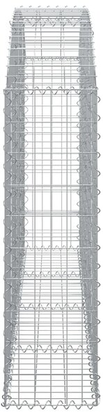 VidaXL Συρματοκιβώτιο Τοξωτό 200x30x100/120εκ. από Γαλβανισμένο Χάλυβα