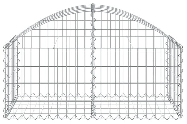 VidaXL Συρματοκιβώτιο Τοξωτό 100x50x40/60 εκ. από Γαλβανισμένο Χάλυβα