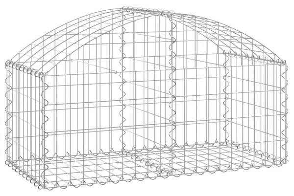 VidaXL Συρματοκιβώτιο Τοξωτό 100x50x40/60 εκ. από Γαλβανισμένο Χάλυβα