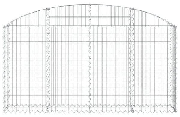 VidaXL Συρματοκιβώτιο Τοξωτό 200x30x100/120εκ. από Γαλβανισμένο Χάλυβα