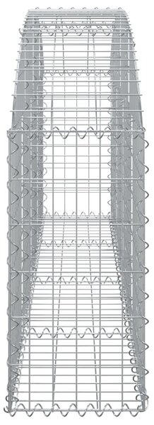 VidaXL Συρματοκιβώτιο Τοξωτό 200x30x60/80εκ. από Γαλβανισμένο Χάλυβα