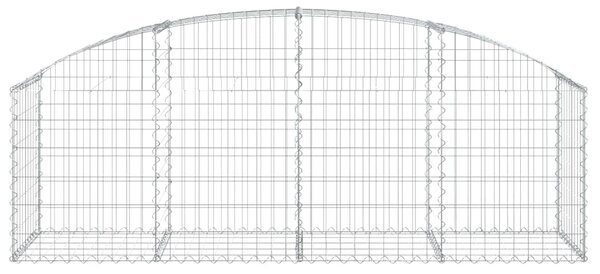 VidaXL Συρματοκιβώτιο Τοξωτό 200x50x60/80εκ. από Γαλβανισμένο Χάλυβα