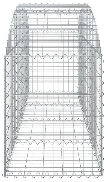 VidaXL Συρματοκιβώτιο Τοξωτό 200x50x60/80εκ. από Γαλβανισμένο Χάλυβα