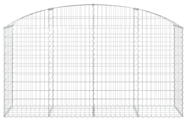 VidaXL Συρματοκιβώτιο Τοξωτό 200x50x100/120εκ. από Γαλβανισμένο Χάλυβα