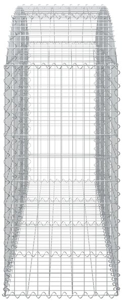 VidaXL Συρματοκιβώτιο Τοξωτό 200x50x100/120εκ. από Γαλβανισμένο Χάλυβα