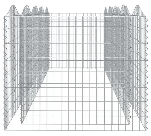 VidaXL Συρματοκιβώτιο Τοξωτό 400x100x100 εκ. από Γαλβανισμένο Σίδερο