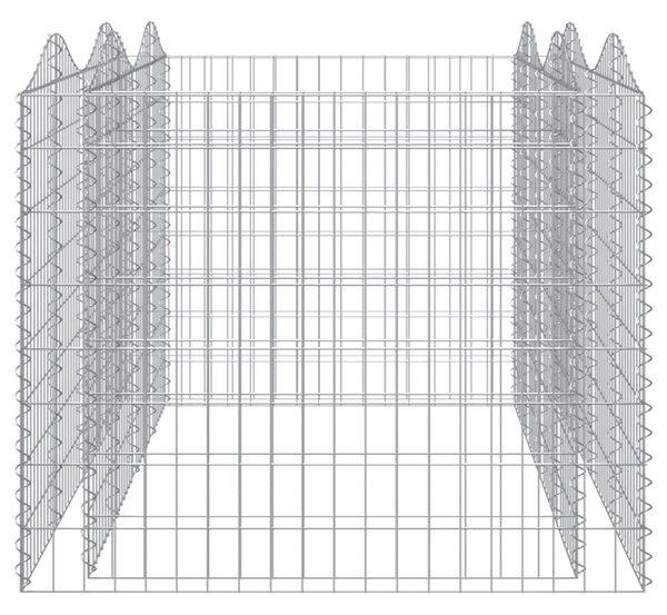 VidaXL Συρματοκιβώτιο Τοξωτό 200x100x100 εκ. από Γαλβανισμένο Σίδερο