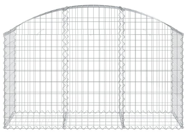 VidaXL Συρματοκιβώτιο Τοξωτό 150x50x80/100εκ. από Γαλβανισμένο Χάλυβα