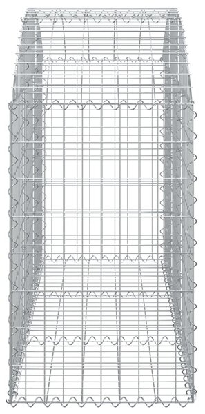 VidaXL Συρματοκιβώτιο Τοξωτό 150x50x80/100εκ. από Γαλβανισμένο Χάλυβα