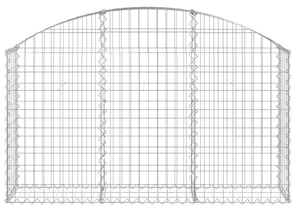 VidaXL Συρματοκιβώτιο Τοξωτό 150x30x80/100εκ. από Γαλβανισμένο Χάλυβα