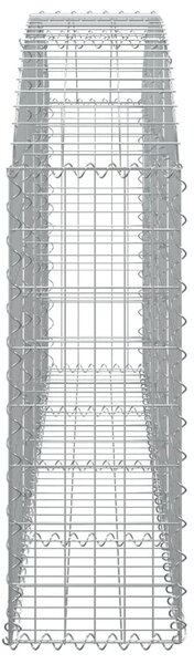 VidaXL Συρματοκιβώτιο Τοξωτό 200x30x80/100εκ. από Γαλβανισμένο Χάλυβα