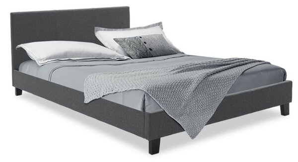Κρεβάτι διπλό 150x200 cm Nevil 3134 Σκούρο Γκρι