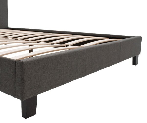 Κρεβάτι διπλό 150x200 cm Nevil 3134 Σκούρο Γκρι