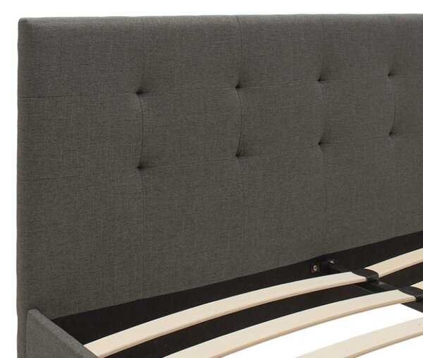 Κρεβάτι διπλό 150x200 cm Mago 9910 Σκούρο Γκρι