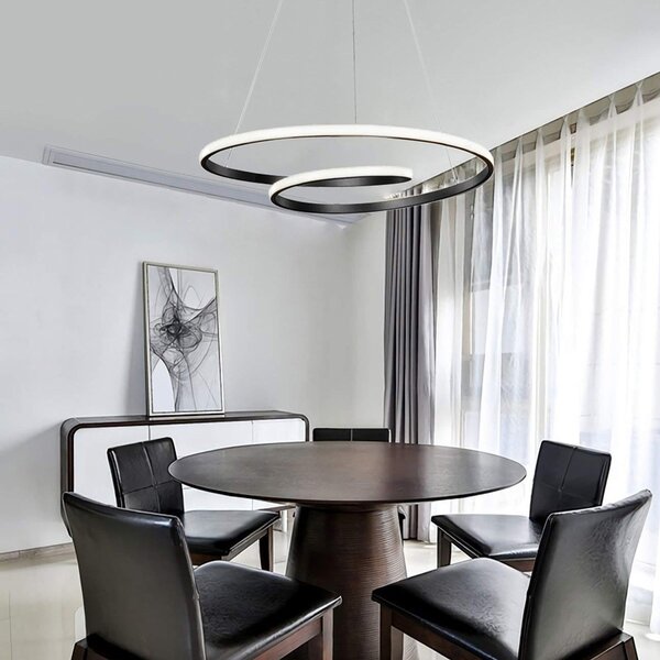 Φωτιστικό οροφής LED Rexon Μαύρο 49x49x12 cm