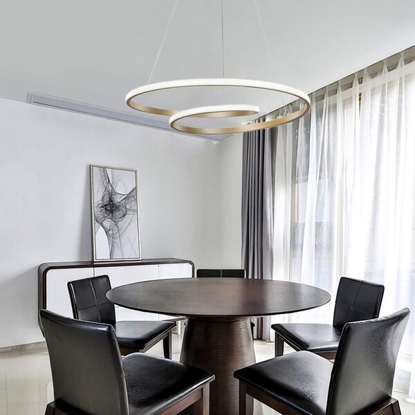 Φωτιστικό οροφής LED Rexon Χρυσό 49x49x12 cm