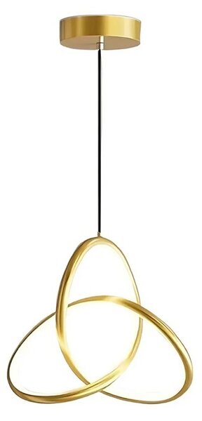 Φωτιστικό οροφής LED, Trinity, Χρυσό, 22x22x100 cm
