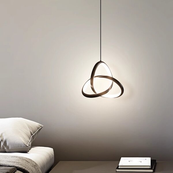 Φωτιστικό οροφής LED, Trinity, Μαύρο, 22x22x100 cm