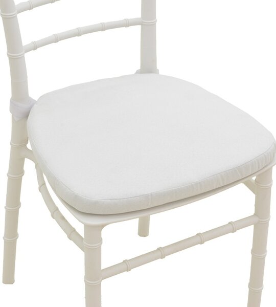 Καρέκλα κήπου Tiffany I, Λευκή, 46.5x39.5x87 cm