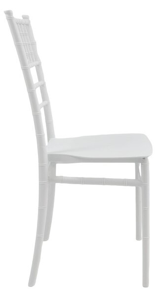 Καρέκλα εκδηλώσεων Tiffany I, Λευκή, 38.5x46.5x87 cm