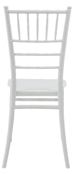 Καρέκλα εκδηλώσεων Tiffany I, Λευκή, 38.5x46.5x87 cm
