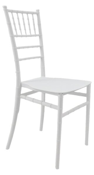 Καρέκλα εκδηλώσεων Tiffany I, Λευκή, 38.5x46.5x87 cm