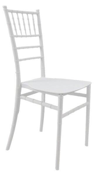Καρέκλα εκδηλώσεων Tiffany I, Λευκή, 38.5x46.5x87 cm