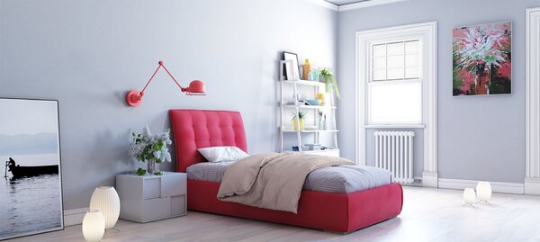 Μονό κρεβάτι υφασμάτινο Sofa - ≃100Χ230