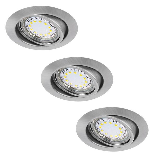 Rabalux 1166 - ΣΕΤ 3xLED Χωνευτό φωτιστικό LITE 3xGU10/3W/230V