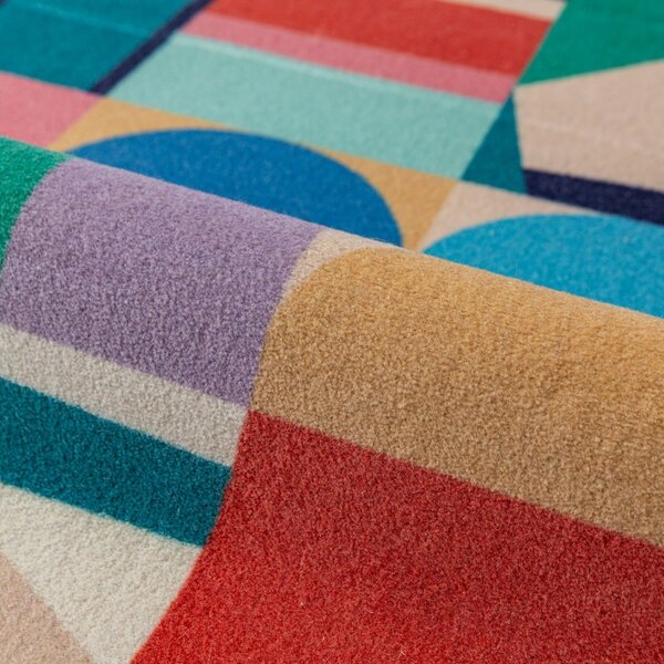 Covor Patchwork Geo Multicolor 180x230 cm