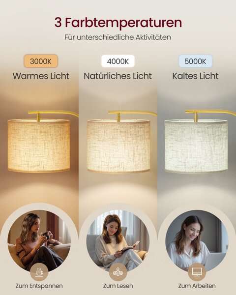 Lampadar Lusia, Negru, 54.2x30x176 cm
