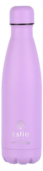 Θερμός-Μπουκάλι Ανοξείδωτο Flask Lite Save The Aegean Lavender Purple Estia 500ml-7x7x26,6εκ. 01-18047