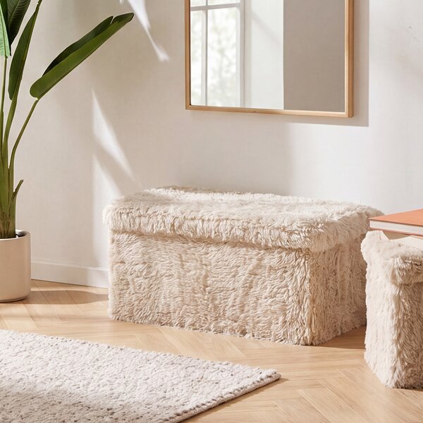 Ταμπουρέ Με Αποθηκευτικό Χώρο (76x38x38) A-S Duvia Beige 223615