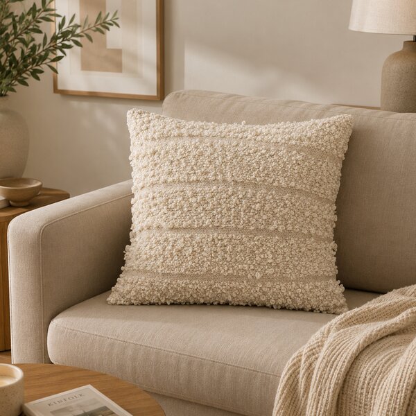 Διακοσμητικό Μαξιλάρι Μπουκλέ (45x45) A-S Beryl Linen 223218A