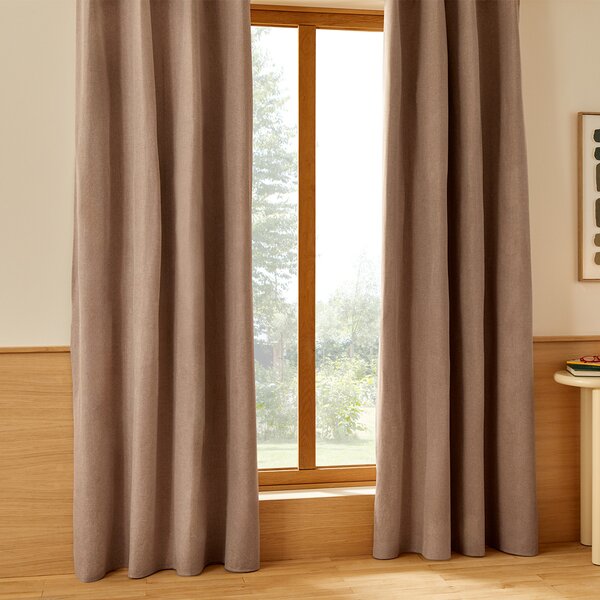 Κουρτίνα Συσκότισης (140x260) Με Τρουκς A-S Darla Taupe 223251B