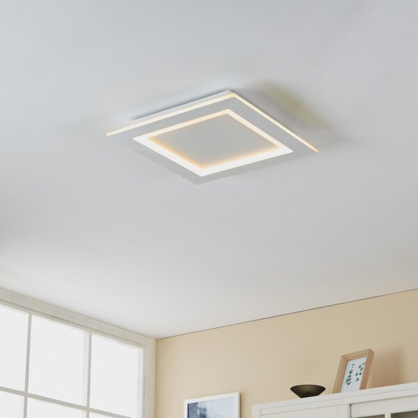 EGLO connect LED φωτιστικό οροφής Padrogiano-Z 1-φωτισμού, 45 x cm, ρυθμιζόμενος, Λευκό, Σαλόνι / τραπεζαρία, Μέταλλο, σύγχρονο