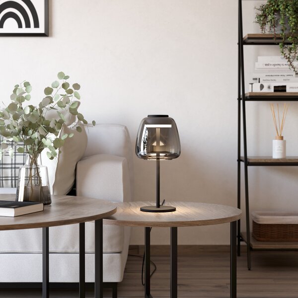 EGLO connect επιτραπέζιο φωτιστικό LED Alfero-Z, RGB, CCT, μαύρο, ρυθμιζόμενος, Μαύρο, Σαλόνι / τραπεζαρία, Μέταλλο, σύγχρονο