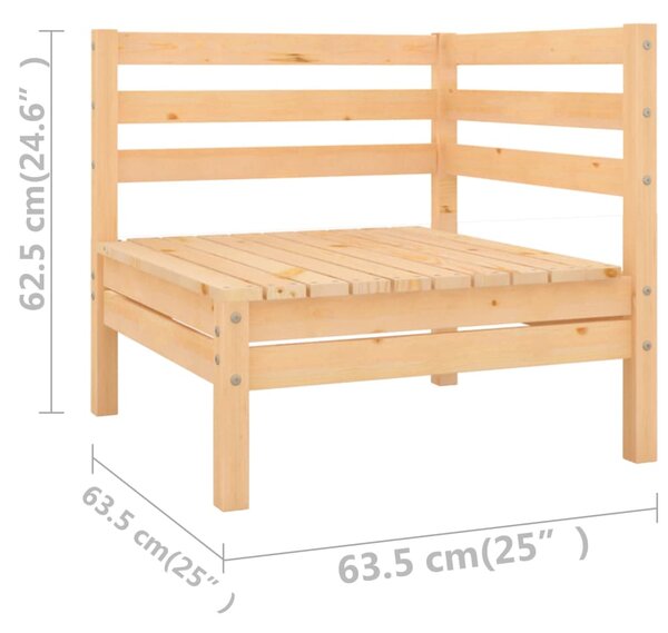 VidaXL Σαλόνι Κήπου Σετ 6 Τεμαχίων από Μασίφ Ξύλο Πεύκου