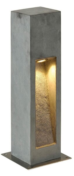 SLV Arrock Stone LED φως πλίνθου από φυσική πέτρα, Γκρι, Πέτρα, σύγχρονο