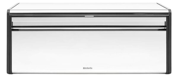 Ψωμιέρα Fall Front Brabantia με καπάκι και διαστάσεις 25x46.5x18.7cm - Brilliant Steel