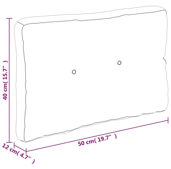 VidaXL Μαξιλάρι Παλέτας Πολύχρωμο 50 x 40 x 12 εκ. Υφασμάτινο