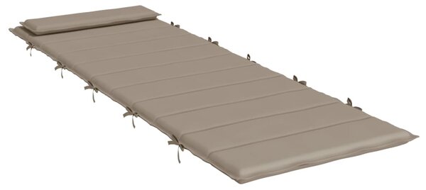 VidaXL Μαξιλάρι Ξαπλώστρας Taupe 180 x 60 x 3 εκ. από Ύφασμα Oxford