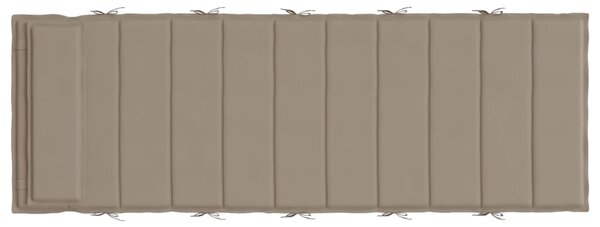 VidaXL Μαξιλάρι Ξαπλώστρας Taupe 180 x 60 x 3 εκ. από Ύφασμα Oxford