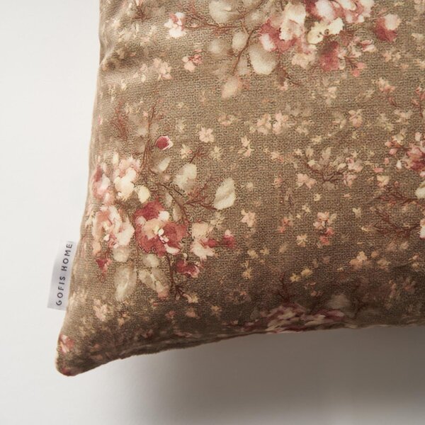 Διακοσμητική Μαξιλαροθήκη Βελουτέ (43x43) Gofis Home Neoma Gold Beige 157/04