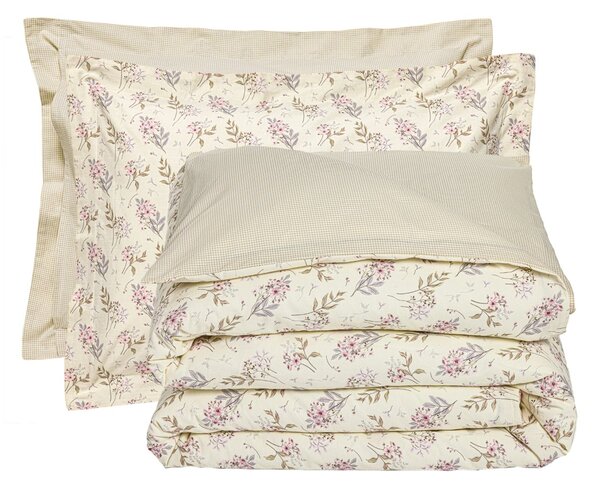 Παπλωματοθήκη Μονή (Σετ 160x240) 2 Όψεων Das Home Happy 9703 Cream