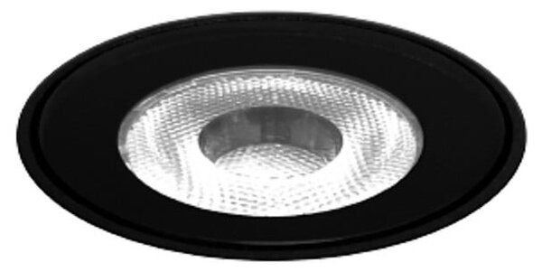 Wever & Ducré Lighting WEVER DUCRÉ Εντοιχισμένος φωτιστικός LED Blink 1.0 μαύρος χωρίς περίγραμμα, Μαύρο, Αλουμίνιο, Φωτιστικά εσοχής στρογγυλά