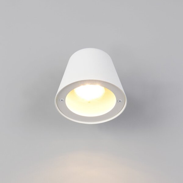 Trio Lighting Εξωτερικός φωτιστικός Beni, λευκό ματ, πλάτος 11 cm, μέταλλο, ρυθμιζόμενος, Λευκό, Μέταλλο, σύγχρονο